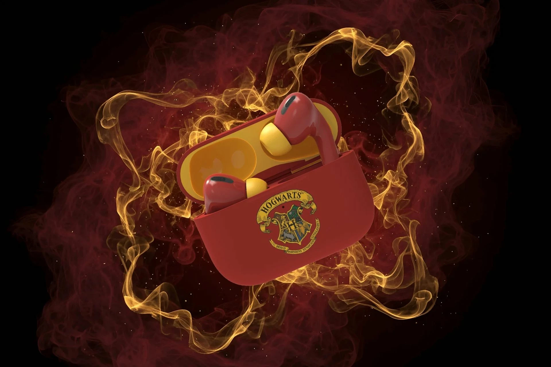 Kufje Moye Harry Potter True Wireless, Bluetooth 5.4, USB-C, Kuqe/Verdhë