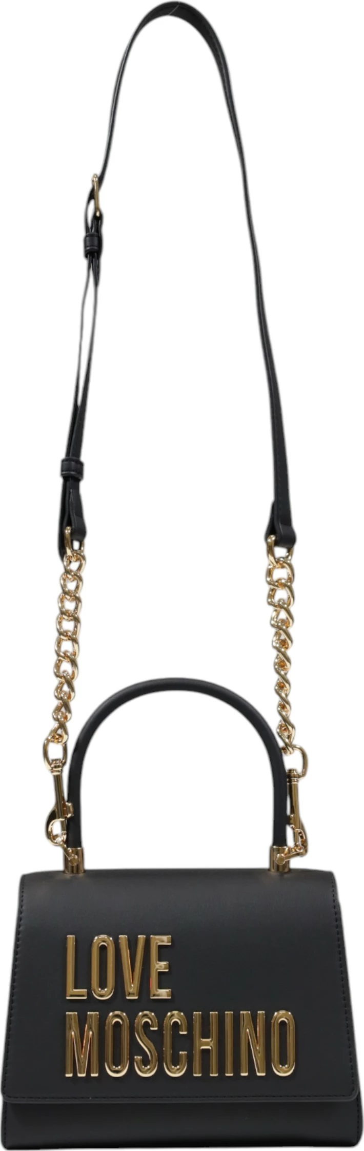 Çantë dore për femra Love Moschino JC4024PP1, e zezë/ari