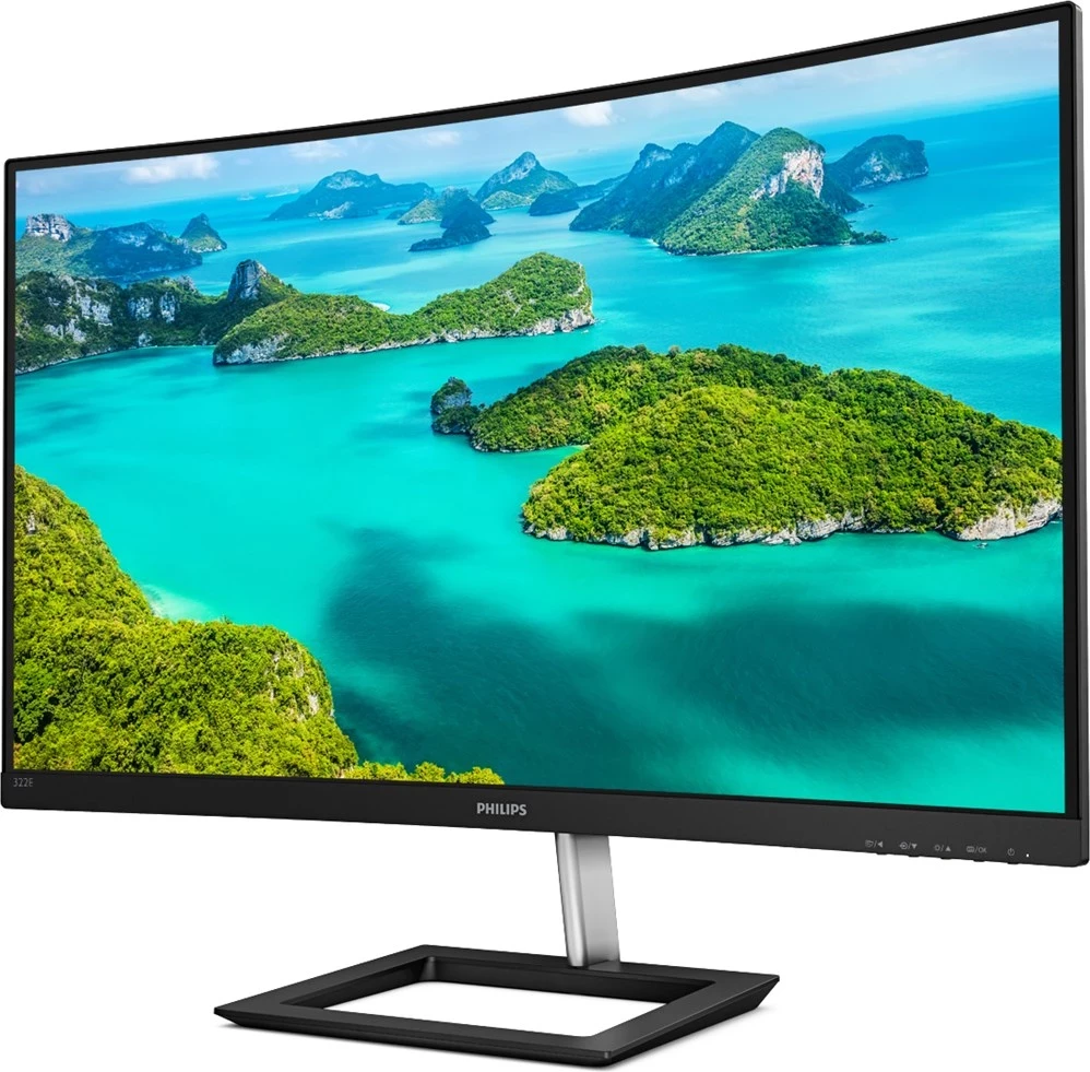 Monitor Philips E Line 322E1C/00, 31.5 inç, Full HD, i zi
