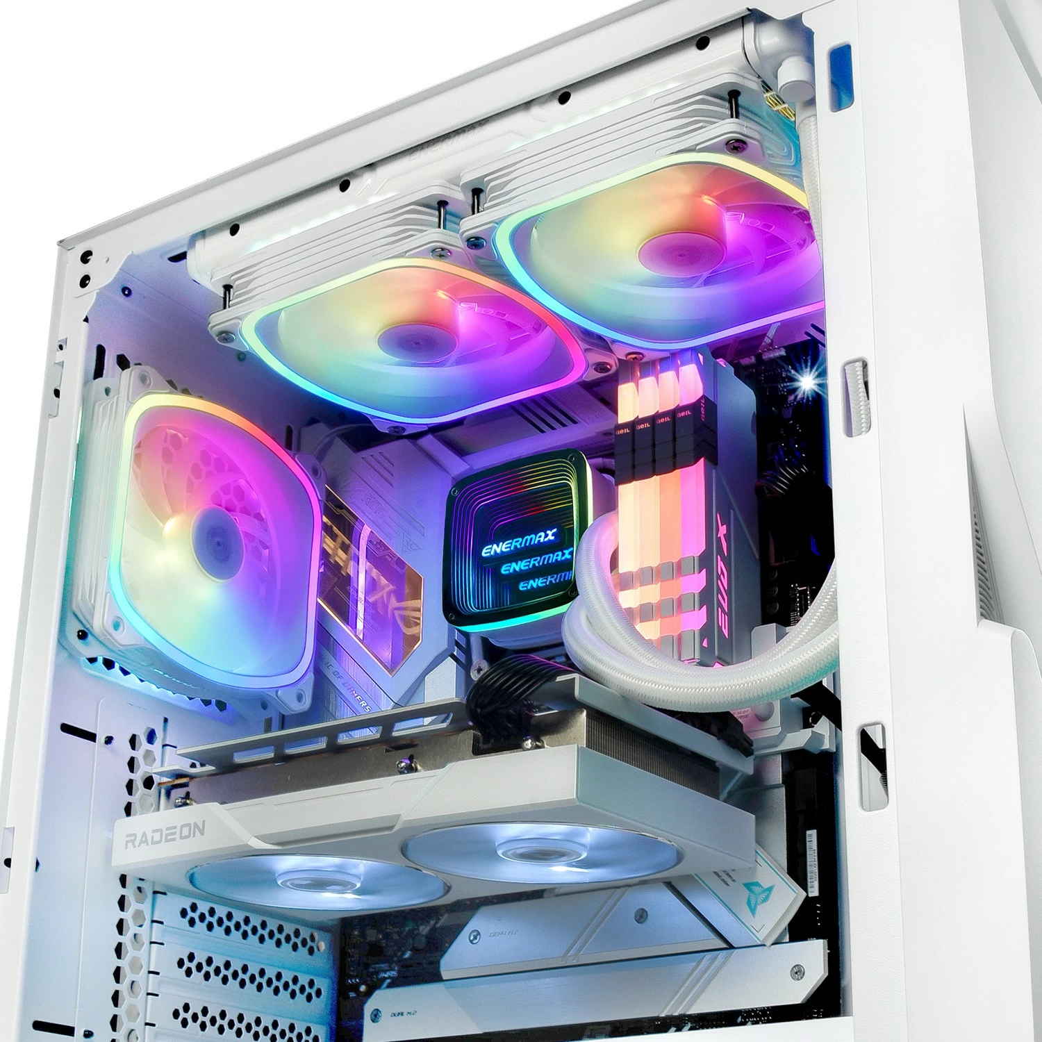Ftohës uji Enermax Aquafusion ADV ELC-AQFA240-SQA-W, 240mm, RGB, i bardhë