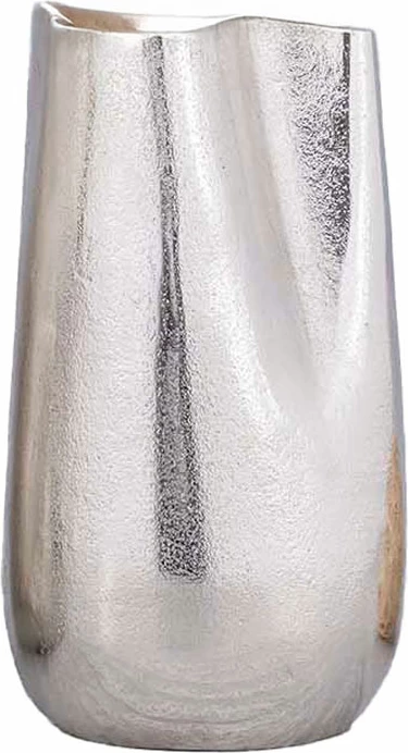 Vazo NATURE VESSEL, alumin i argjendtë, 15x14x27cm