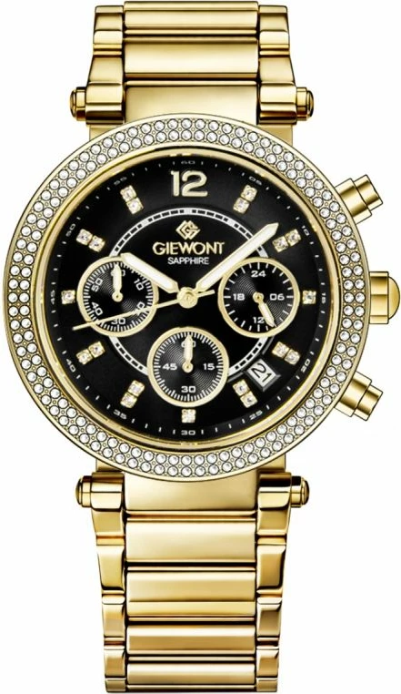 Orë dore femrash Giewont GW3380-B3, gold black, set