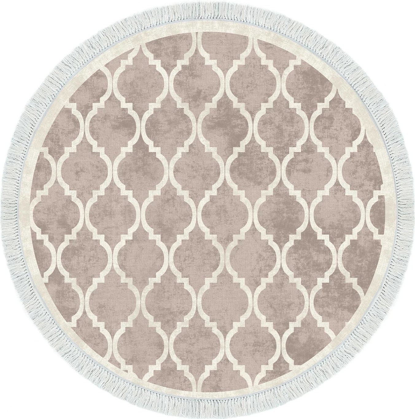 Qilim për korridor, ngjyrë krem dhe kafe, Conceptum Hypnose, 100x100cm, Aln400601Kr17