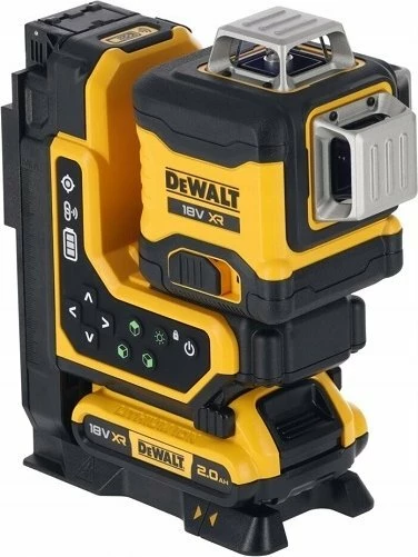 Laser linear Dewalt DCLE34035D1 18V 3x360° dritë e gjelbër, set 1x2.0Ah
