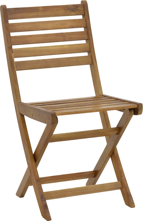 Karrige palosëse prej druri akacie, ngjyrë natyrale, 40x53x82cm