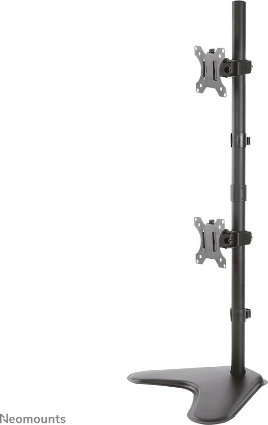 Mbajtëse monitori Neomounts FPMA-D550DDVBLACK, për 2 ekrane, 10-32 inç, rregullim lartësie, e zezë
