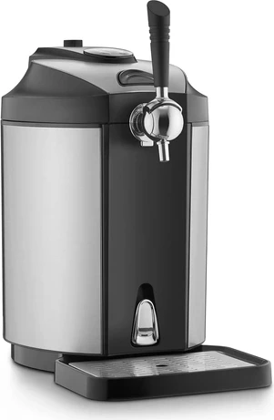 Aparat për toçje birre CASO BeerMaster 582, fuçi 5L, 4–12°C, 65W, i zi/argjendtë, set me adapter Heineken + 3 kartusha CO₂