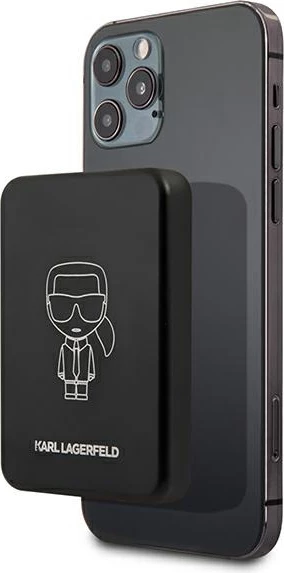 Powerbank induktiv Karl Lagerfeld KLPBMSOIBK, 3000mAh, MagSafe, i zi