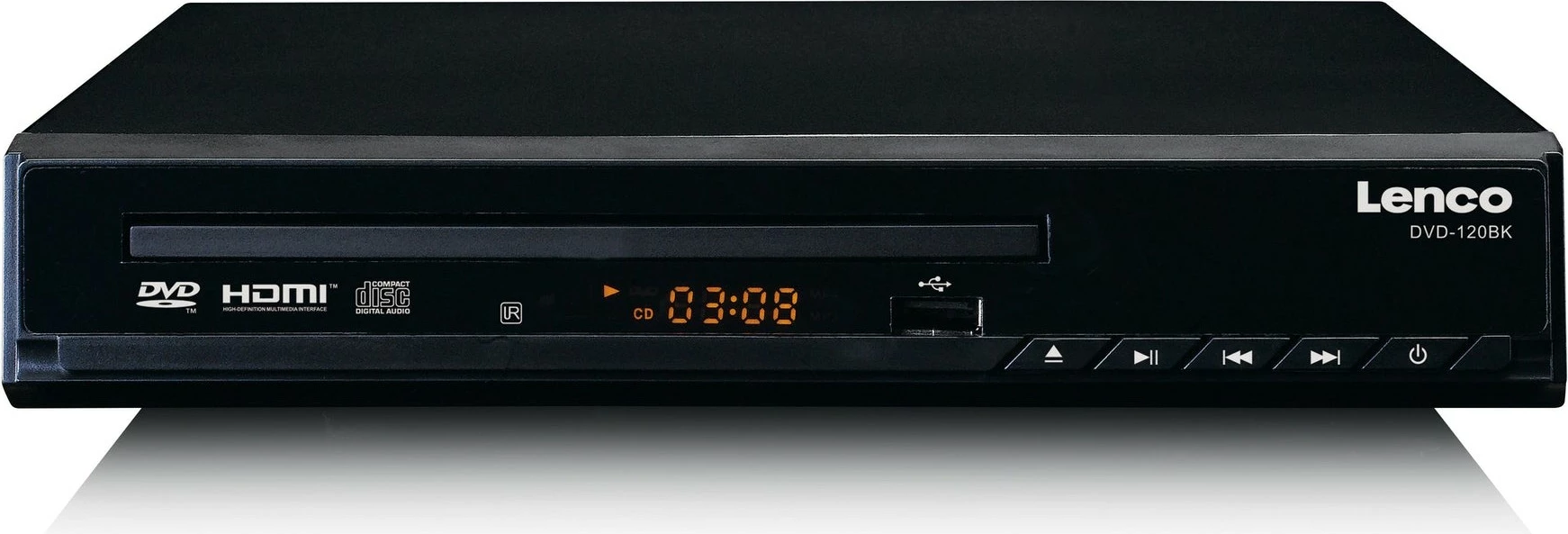 DVD Player Lenco DVD-120BK, HDMI, USB, i zi