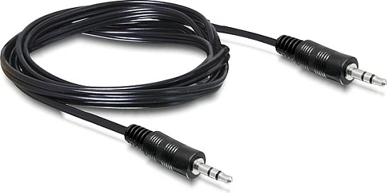 Kablë audio stereo DeLOCK 84438, Jack 3.5mm M-M, 5 m, e zezë