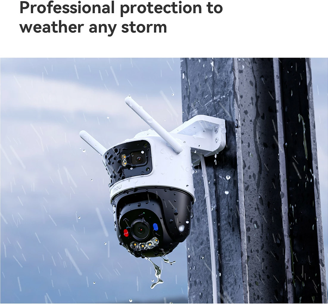 Kamerë sigurie IP Imou Cruiser Triple, Outdoor, Wi‑Fi & LAN, Pan/Tilt, MicroSD, Bardhë/Zi