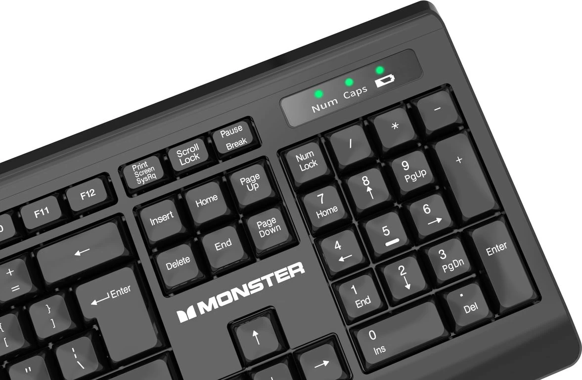 Set - Tastierë + Maus (2N1) MONSTER KM3 PRO-CBK