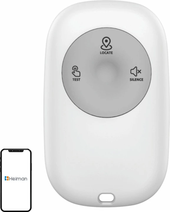 Kontrollues i mençur pa tela Heiman HM1RC-W, për alarm, i bardhë