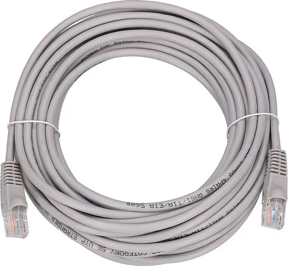 Kabllo rrjeti Extralink Cat5e UTP 10m RJ45, gri