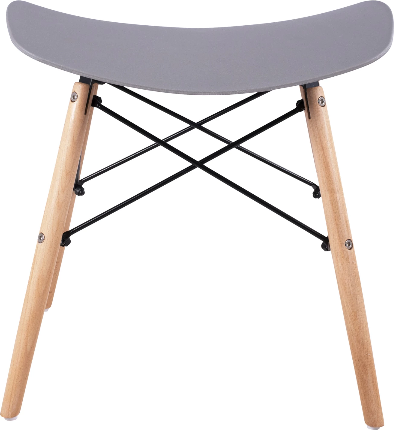 Karrige për bar me këmbë druri, Tonia FH0109.10, ngjyrë gri