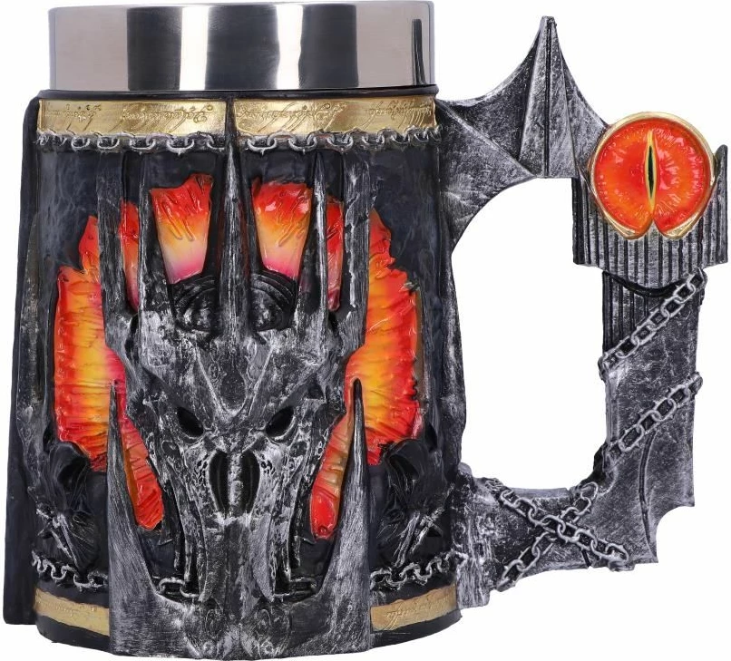 Mug NEMESIS NOW Lord of the Rings Sauron, resin, i pikturuar me dorë, e zezë/kuqe