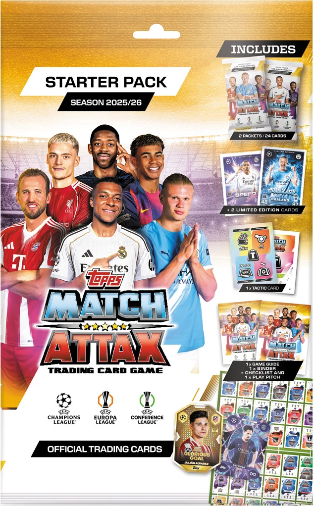 Pako Fillestare e Kartave të Futbollit Topps Match Attax 2026