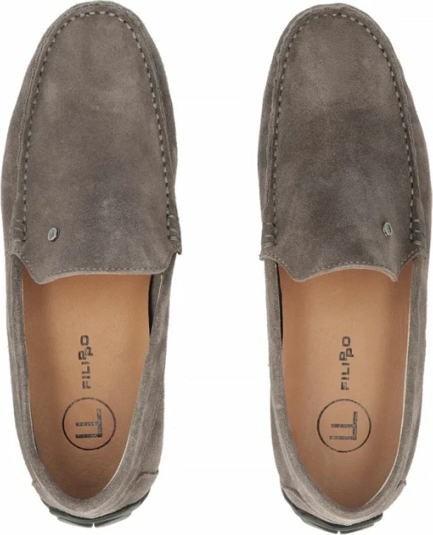 Këpucë mocasin lëkure Filippo MP923 meshkuj, taupe