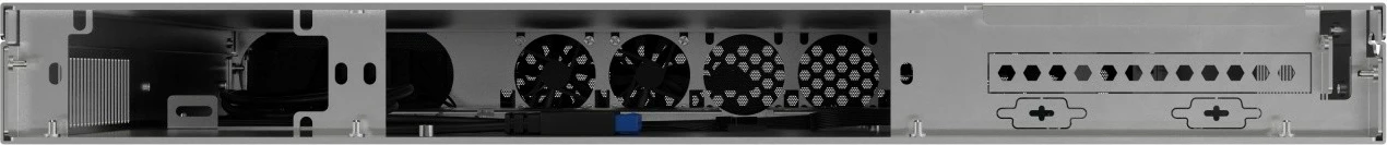 Kasë serveri RACK 19" 1U, Lanberg SC01-4201-10B, ATX/Micro ATX/ITX/SSI-CEB, PSU FLEX, 4x40mm PWM, 2x3.5" ose 2x2.5", 420mm, USB 3.0 x2, e zezë metal