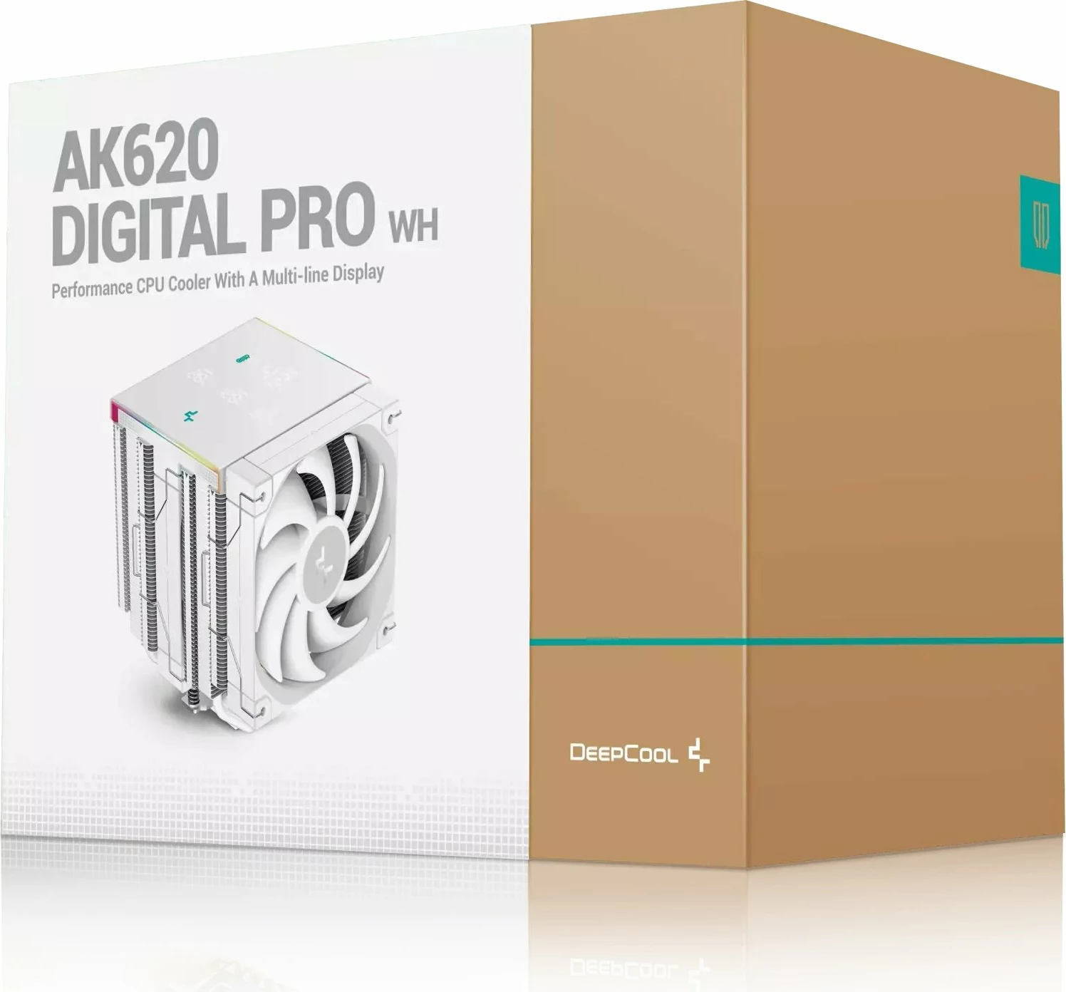 Ftohës CPU Deepcool AK620 Digital Pro R-AK620-WHAPMN-G 2x120mm ARGB i bardhë