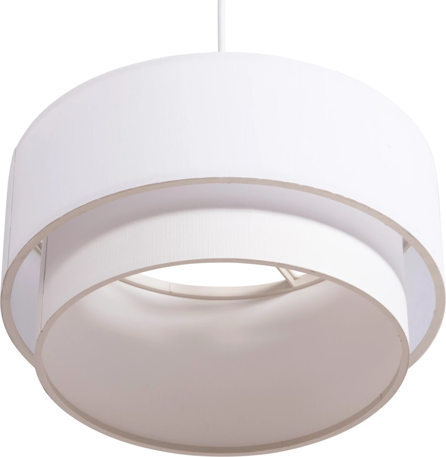 Llambë varëse cilindrike KRIKS FH4707.01 PVC e bardhë Φ30x70H cm