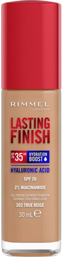 Fondatinë Rimmel Lasting Finish 35H 203 True Beige 30ml