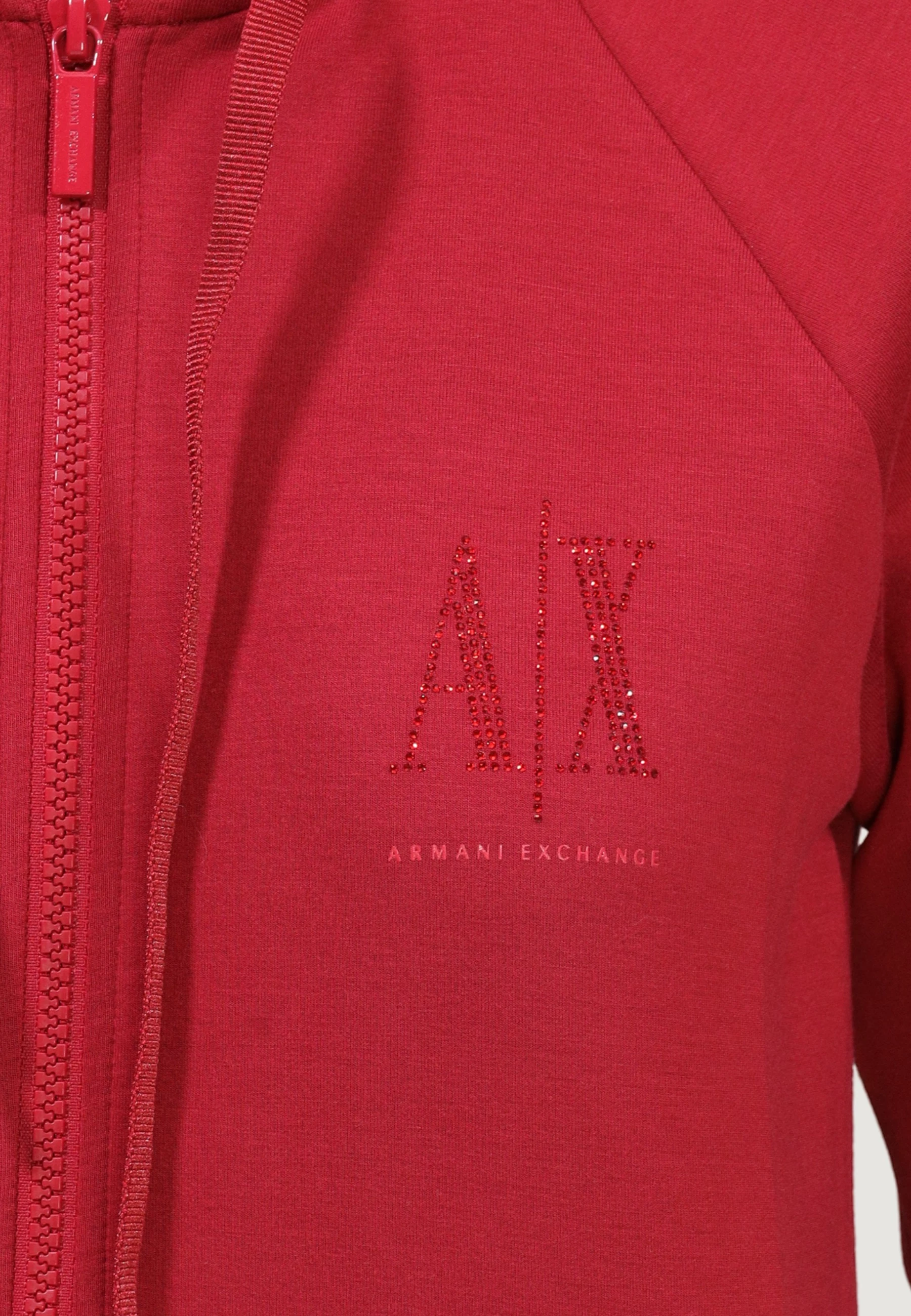 Duks me kapuç me zinxhir për femra Armani Exchange XW002814 AF13397, i kuq [Madhësia: M]