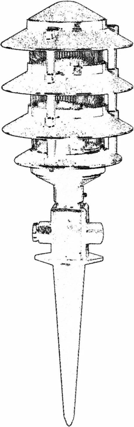 Llambë muri për jashtë Opviq, BBO-68161-BSY, e zezë