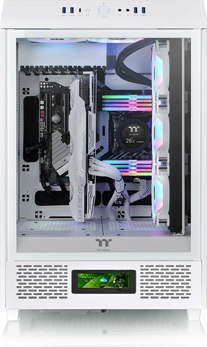 Panel LCD Thermaltake për kasë The Tower 500 Snow, i bardhë