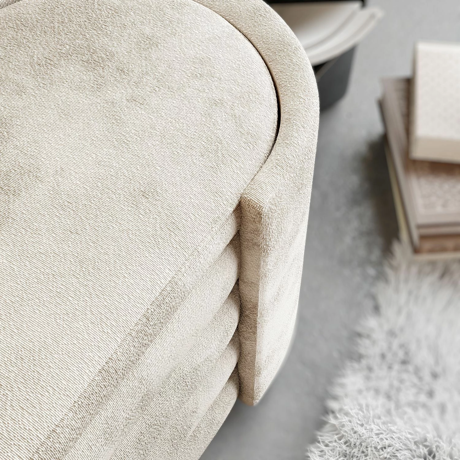 Bankë Atelier del Sofa, ngjyrë krem, Rosa Boxed