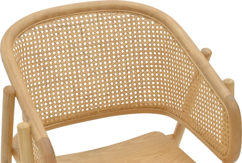 Karrige Wenzy dru i fortë toon natyral 58x58x82cm