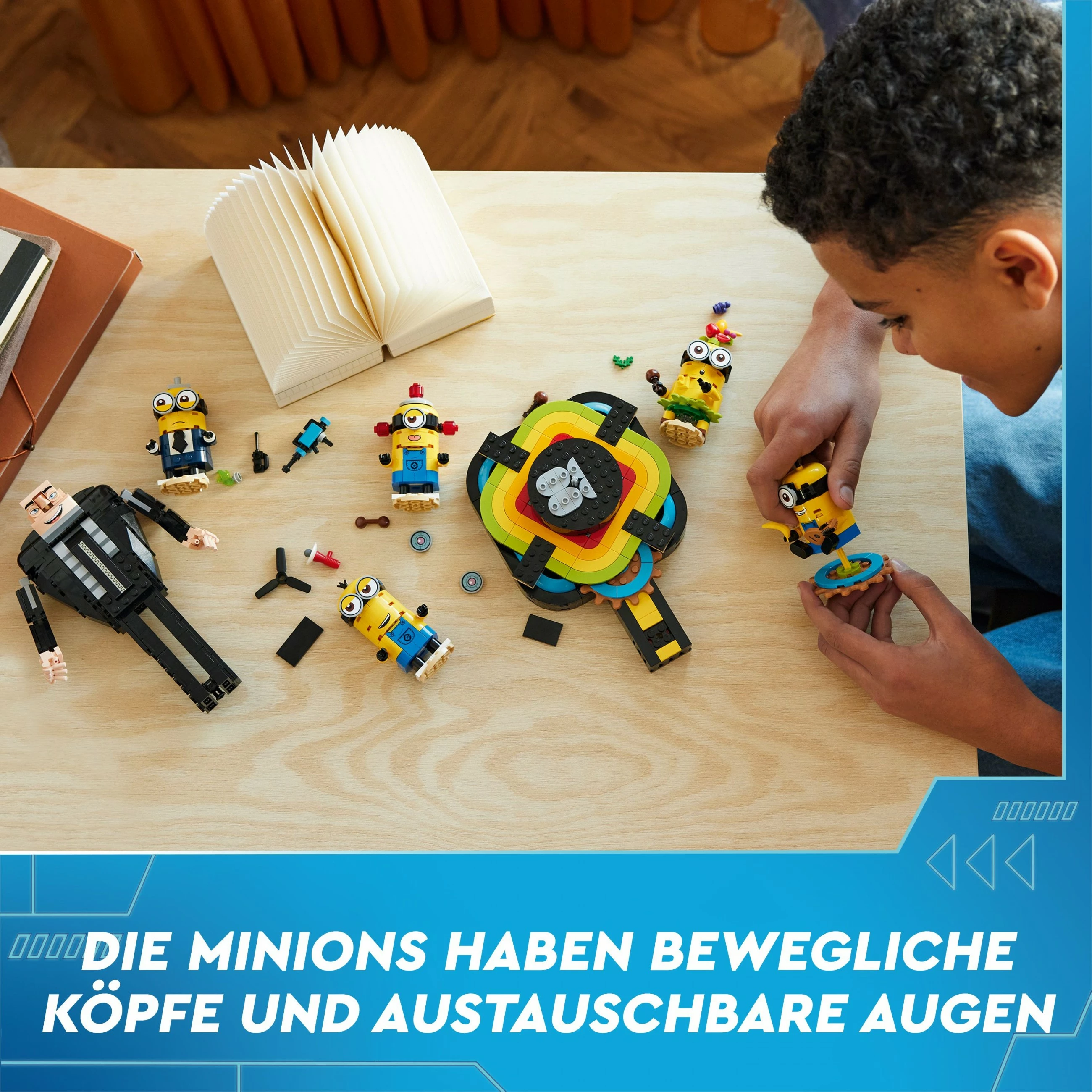 Set ndërtimi LEGO Alien Conquest Brick-Built Gru dhe Minions, 839 pjesë, 948 g