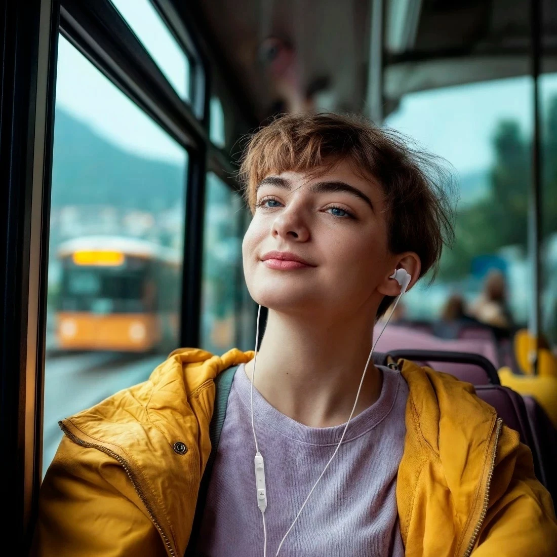 Kufje Hama Curly, in-ear, USB-C, të bardha