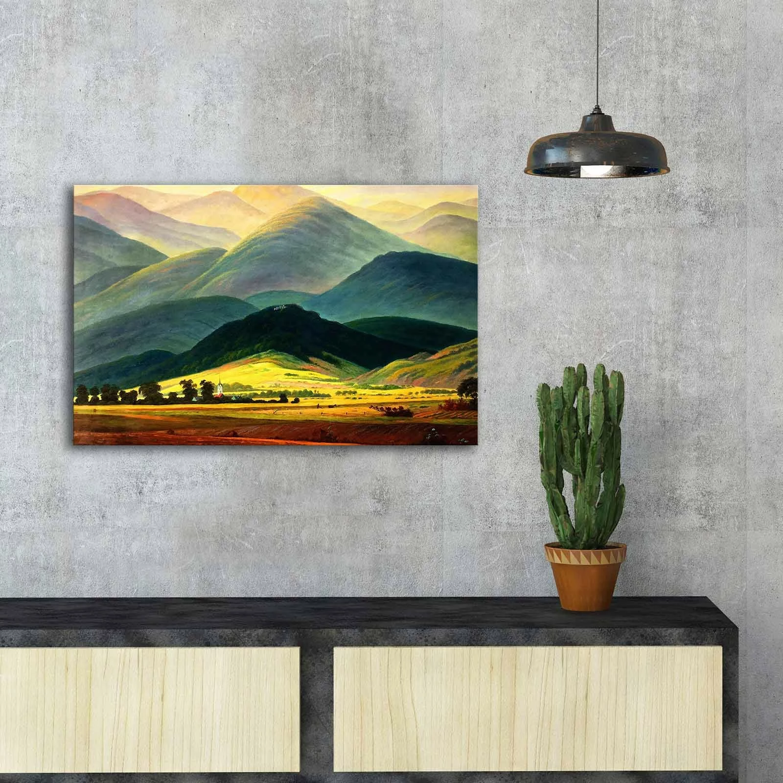 Pikturë dekorative në kanavacë, FAMOUSART-100, shumëngjyrëshe, 45x70cm