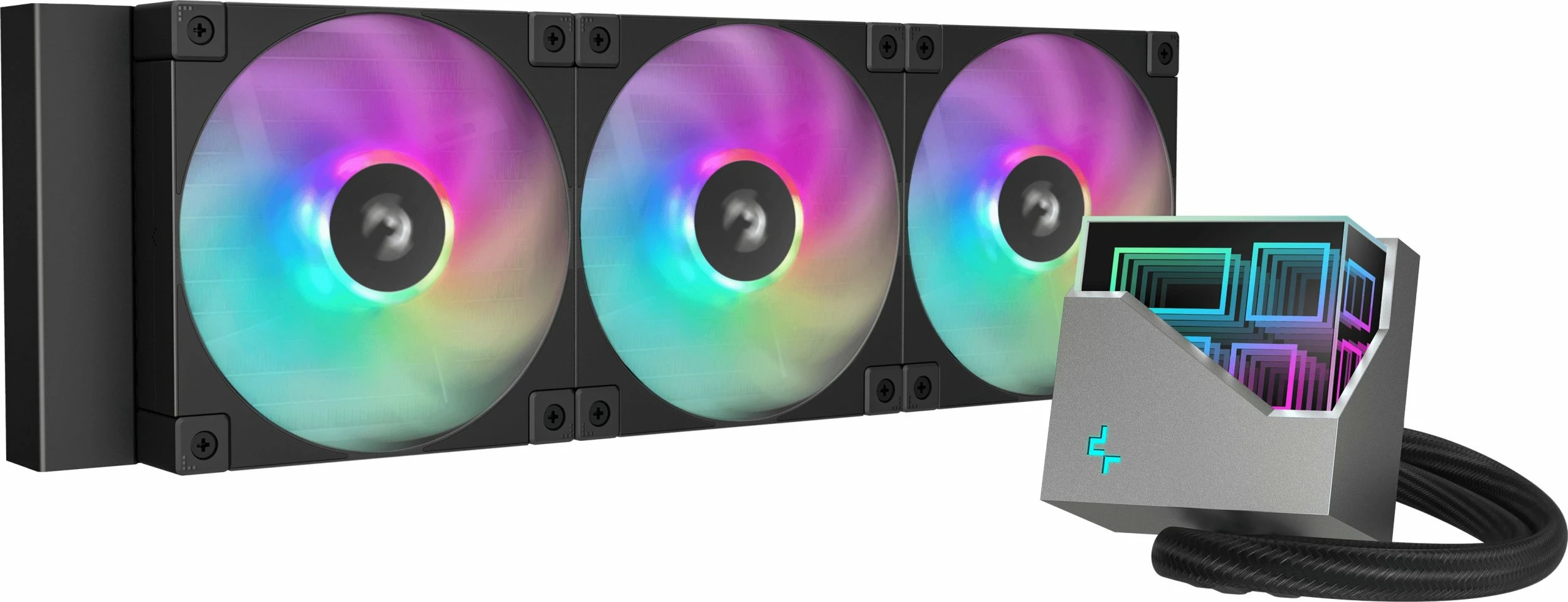 Ftohës uji AIO Deepcool LT360 ARGB 360mm, 3x120mm PWM, e zezë