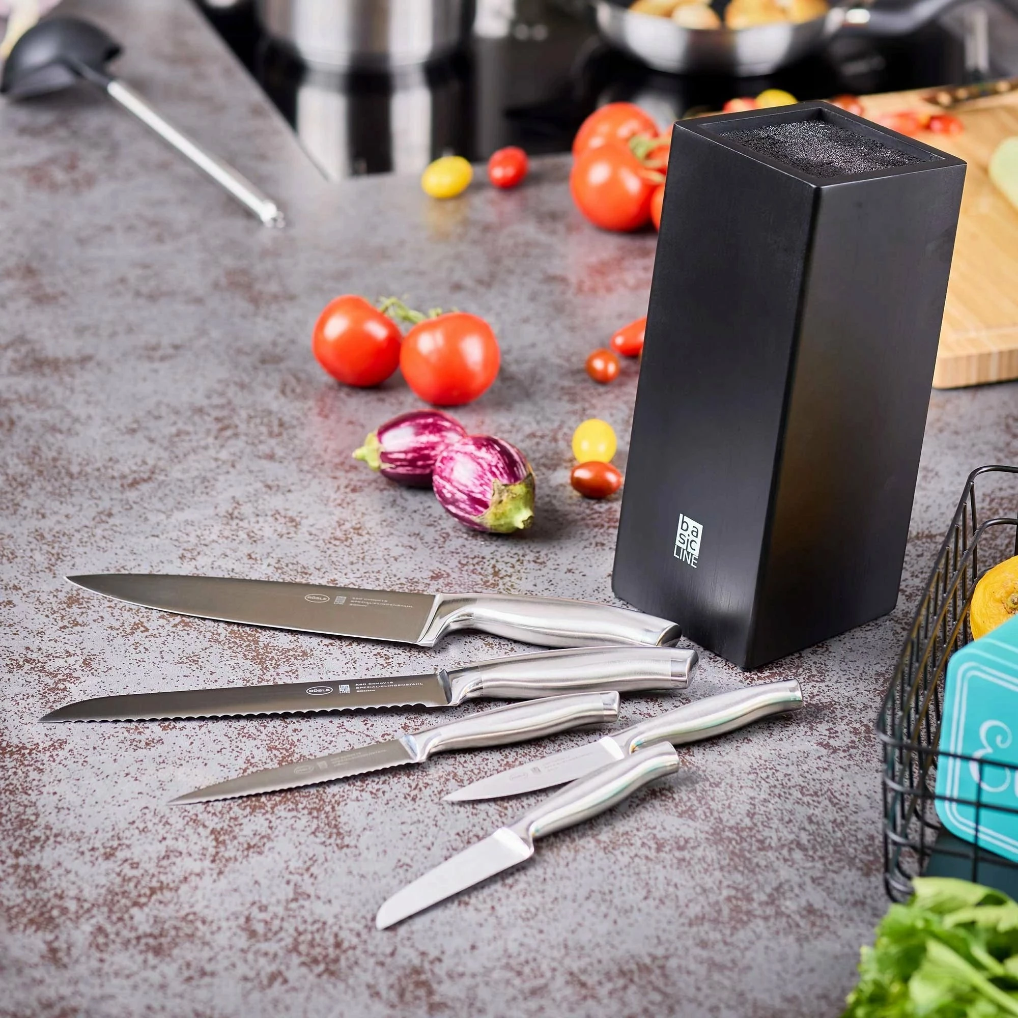Thikë perime Roesle Basic Line 9 cm, inox