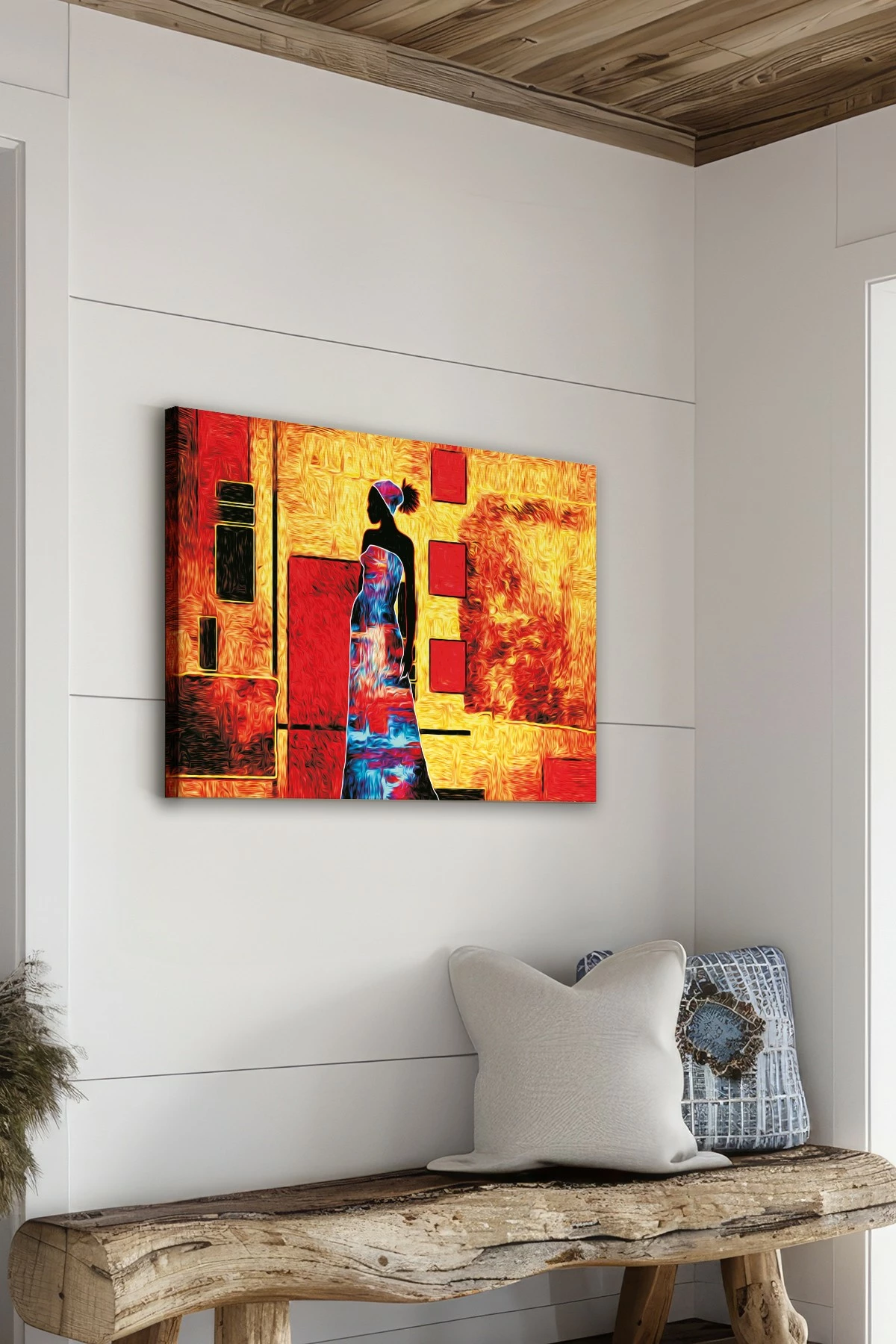 Pikturë dekorative në kanavacë, shumëngjyrëshe, Wallity Ersyfdc121, 40x60cm