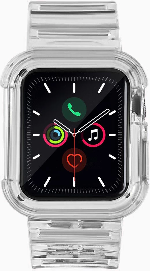Rrip dhe mbështjellës Hurtel për Apple Watch 2/3 38mm, Transparent
