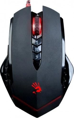 Maus për gaming A4Tech V8M, 3200 DPI, i kuq/zi