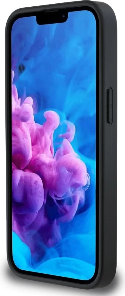 Mbështjellës Karl Lagerfeld Fixed Glitter Karl&Choupette Heads Metal Pin për iPhone 16e, i zi