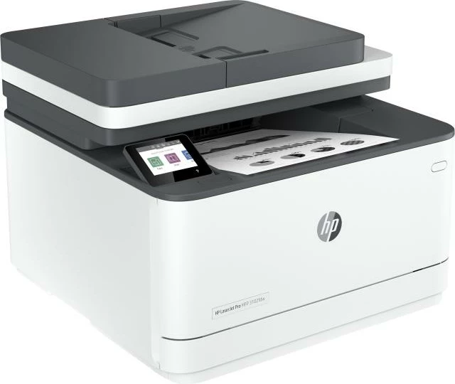 Printer multifunksional, HP LaserJet Pro MFP 3102fdw (3G630F#B19), laser mono, ADF, ekran me prekje, bardhë/gri