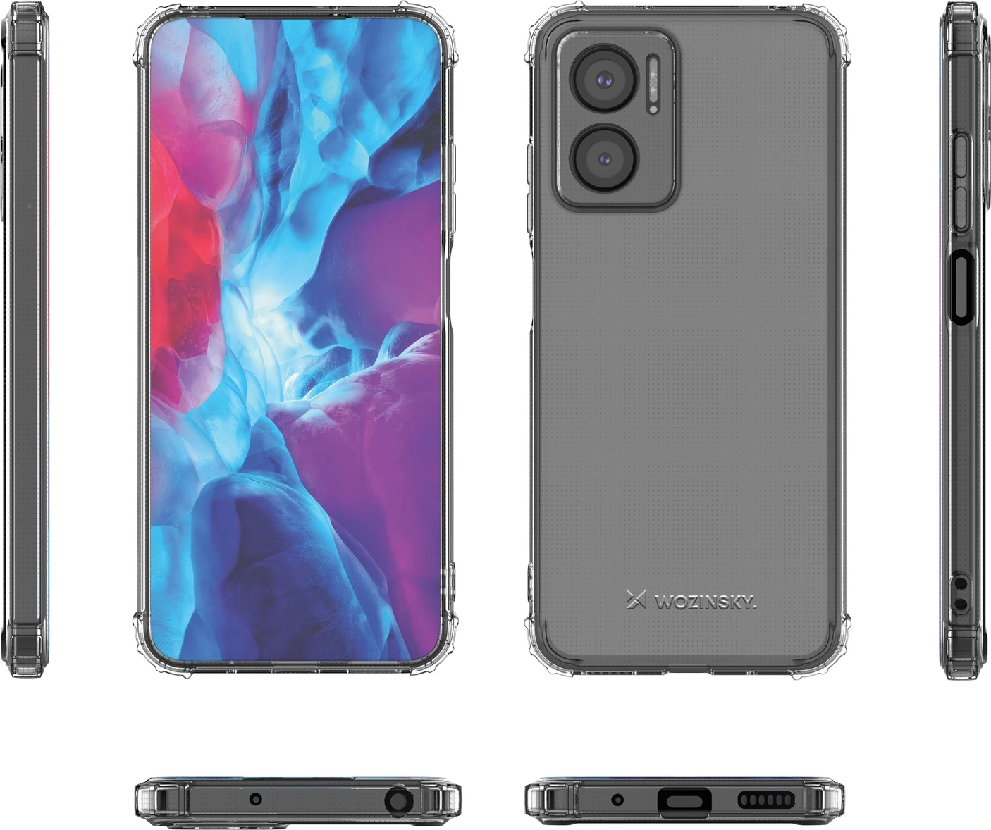 Mbështjellës Wozinsky Anti Shock për Xiaomi Redmi 10, transparent