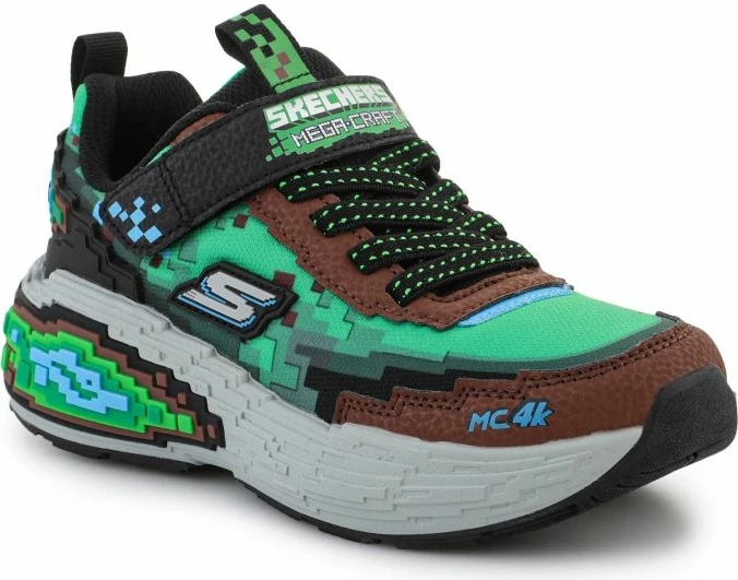 Atlete fëmijë Skechers, kafe/multikolor