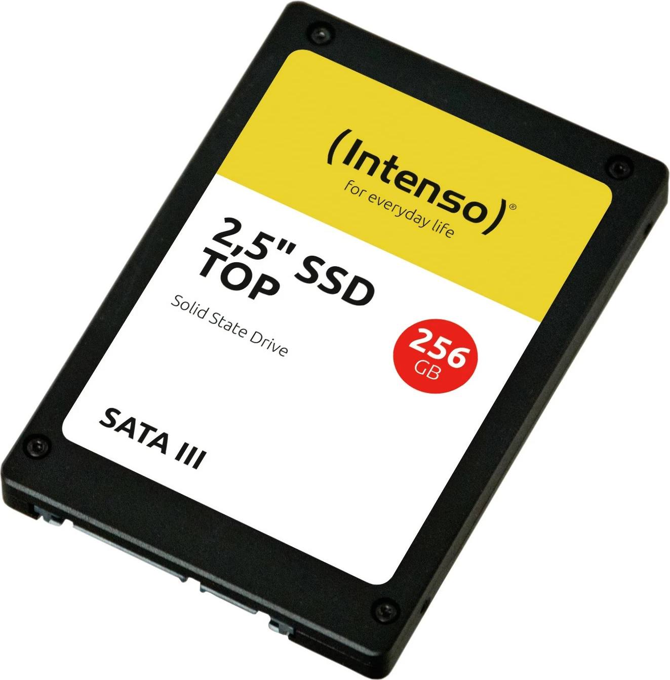 SSD Intenso Top, 256 GB, 2.5", 550 MB/s, 6 Gbit/s, e zezë