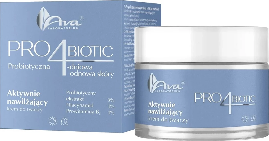 Krem fytyre hidratues për femra Ava Laboratorium Pro4Biotic Active, 50ml