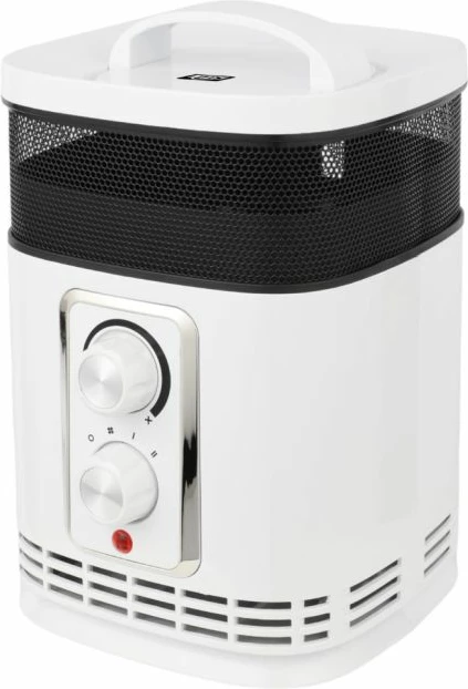 Ngrohës ventilatori PTC SHE SHX360PTC 1500W, 360°, element qeramik, termostat, i bardhë