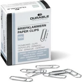 Kapëse letra Durable 121025, 32 mm, 100 copë, argjend