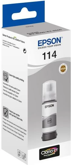 Shishe boje printeri, Epson, 114 EcoTank (C13T07B540), 70 ml, gri