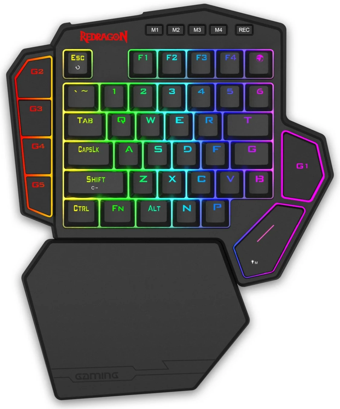 Tastierë gaming Redragon K585RGB-M Diti Magnetic, switch magnetik, RGB, USB-C, e zezë