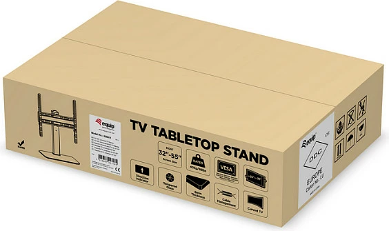 Mbajtëse tavoline për TV/monitor EQUIP 650611, 32"-55", VESA 100x200-400x400, max 40 kg, e zezë